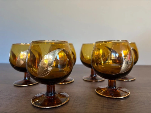 Vintage amber brandy cognac - vintage,