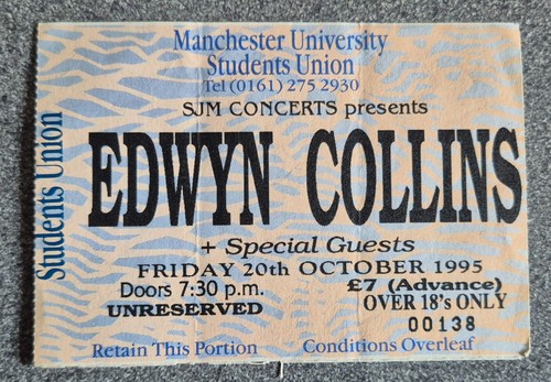 Used concert ticket edwyn - used, *