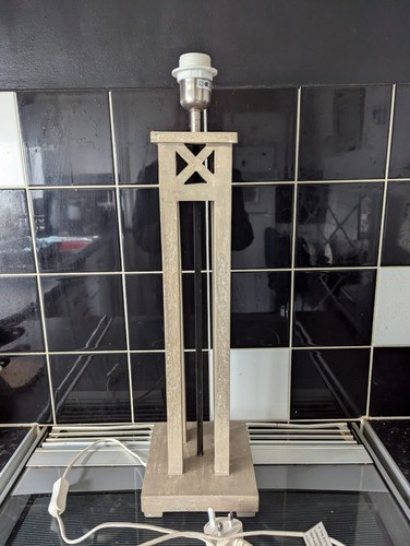Wooden lamp base