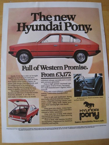 New hyundai pony full - new,