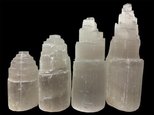 Selenite mountain lamp - mountain,