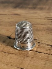 Sterling silver thimble - silver,