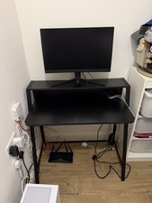 Black desk for computer - black,