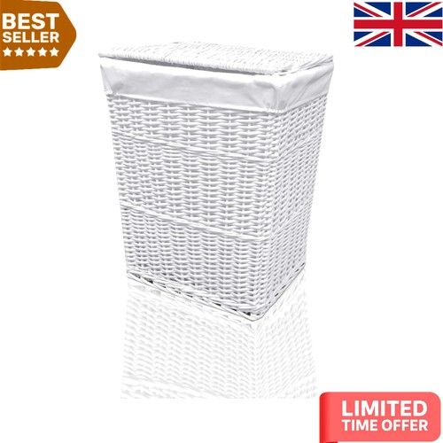 Chic white wicker - wicker, laundry