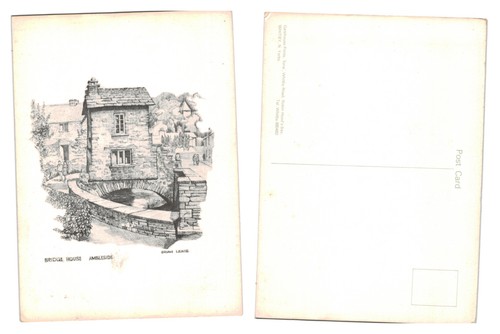 Postcard bridge house - postcard,