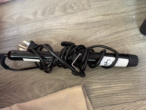 Black electric curling iron - curling,