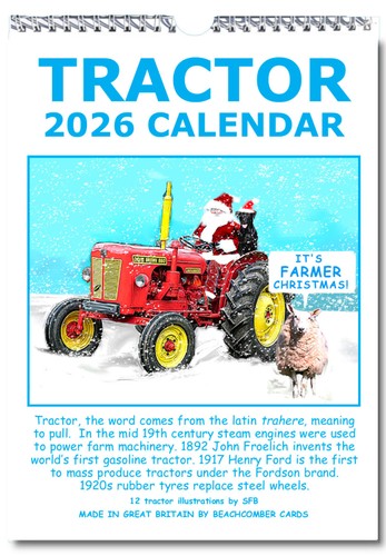 Tractor calendar 2026 - tractor,