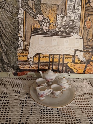 Dolls house miniature tea - house,