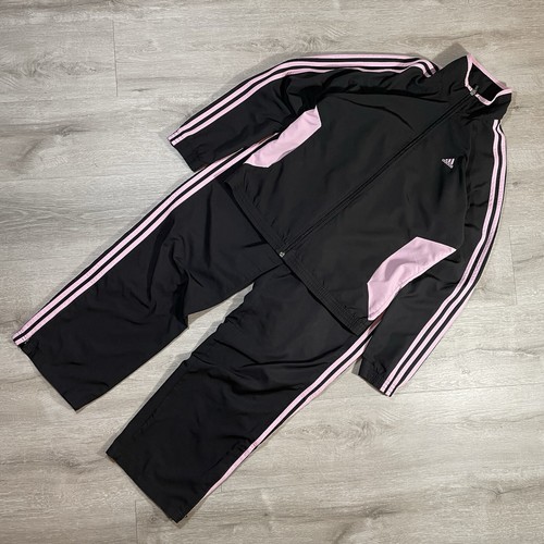 Vtg y2k black pink adidas - vtg,