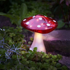 Garden Solar LED Light Toadstool Stake Lamp Outdoor Lighting Mushroom 23cm Fairy