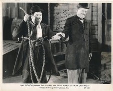 Stan Laurel (d. 1965) Signed Autographed "Laurel & Hardy" Glossy 8x10 Photo