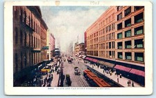 POSTCARD State and Van Buren