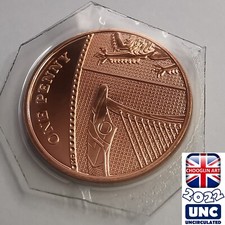 (BRILLIANT UNC) BRITISH 2022 ELIZABETH II ONE PENNY 1p coin, 3 Years Old!
