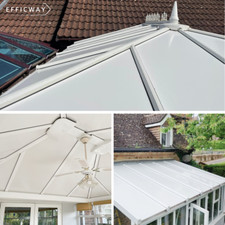 INSULATED CONSERVATORY ROOF THERMO PANELS Replacement EFFICWAY Ltd Supply & Fit!