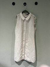 White Mini Dress, Size 10