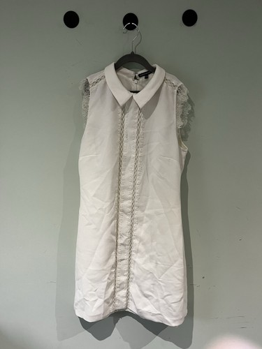 White mini dress - white, dress,