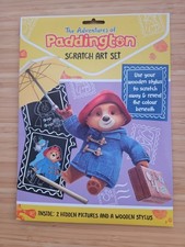 Paddington bear scratch art