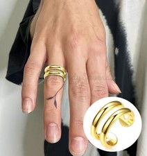 Gold Plated Open Double Line