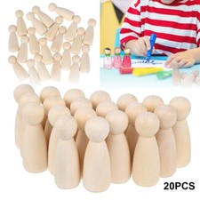 20Pcs 65mm Wooden Doll Peg
