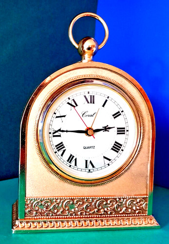 Coral clock quartz - coral,