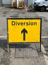 DIVERSION Safety Site Road Sign metal