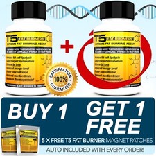 T5 FAT BURNERS CAPSULES -STRONGEST LEGAL SLIMMING / DIET & WEIGHT LOSS PILLS