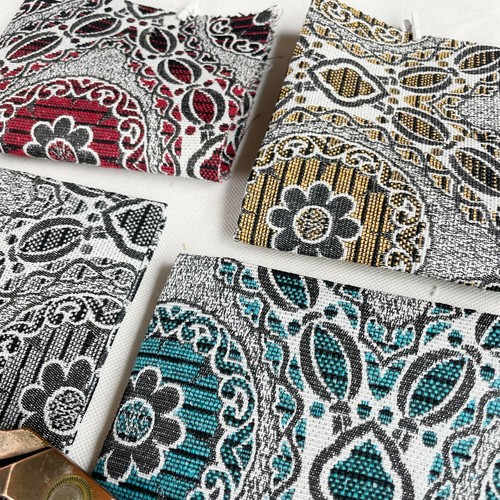 Floral trellis chenille - trellis,