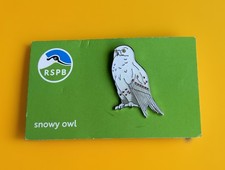 RSPB-Pin Badge  SNOWY OWL