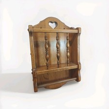Vintage Wood Oak  Spice Rack