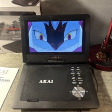 AKAI A51006 ,  10" Portable DVD Player - In Box With Accessories, Fully Working
