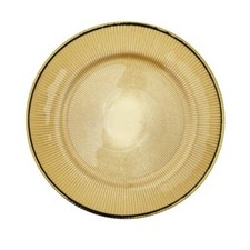 13" Decorative Charger Glass