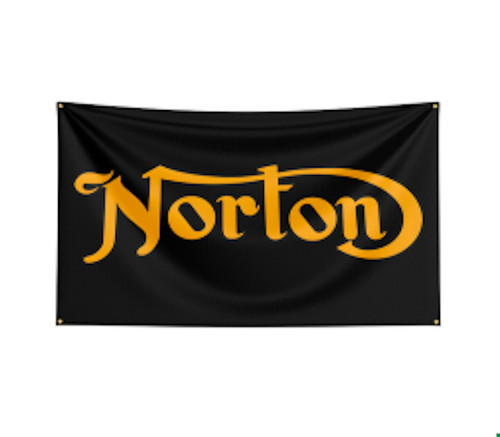 Norton motorcycle banner flag - norton,