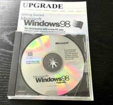 Microsoft WINDOWS 98 UPGRADE  Install CD ROM Booklet & Product Key COA