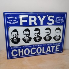 Frys Chocolate enamel sign 51
