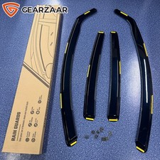 4pc Wind Deflectors Tinted For Jaguar XF X250 MK1 2007-2015 4-Door Saloon + Clip