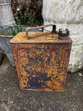 vintage shell petrol can