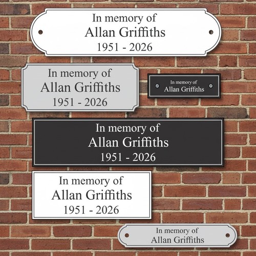 Memorial plaque for bench - memorial,