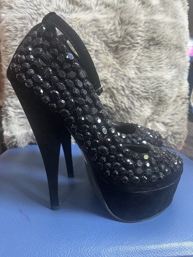 Women high stiletto black - high,