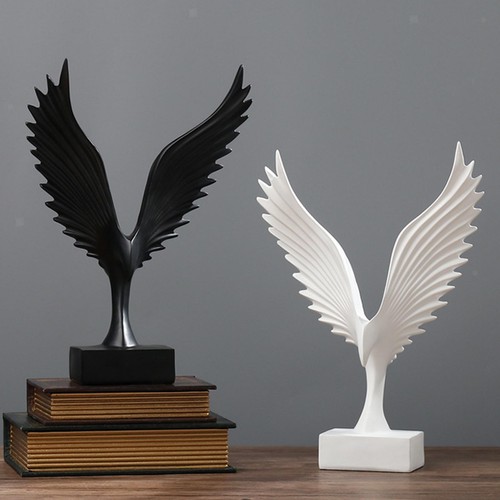 Angel wing statue - statue, abstract