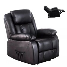 PU LEATHER MANUAL RECLINER