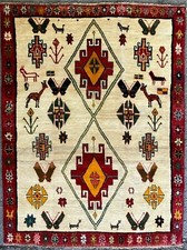 FINE HAND MADE RUG, ALPACA ART