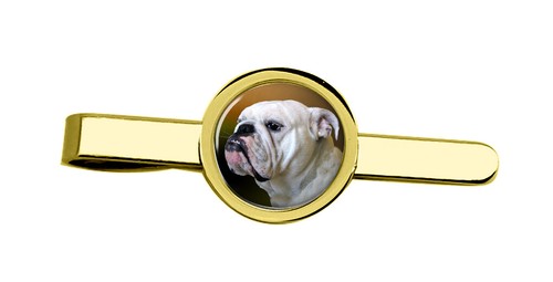 English bulldog tie clip - english,