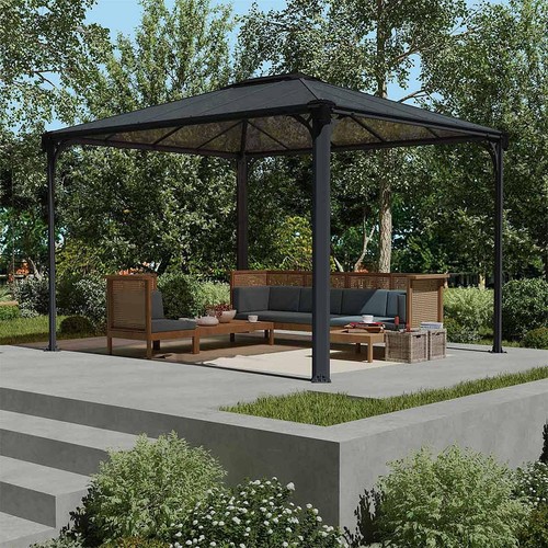 Garden gazebo rectangular - garden,