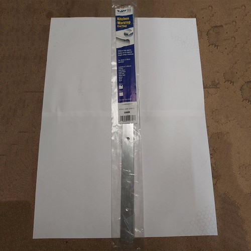 Silver worktop joint trim - silver,