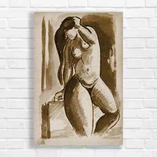 Abstract Cubist Nude Figure