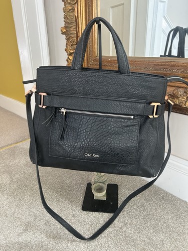 Calvin klein black faux - black,