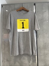 Rapha Team Sky 2014 #1 Tour De France Grand Depart T-Shirt Grey Size XLarge