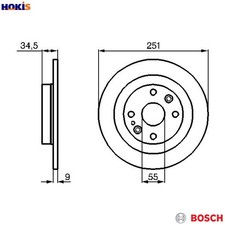 2x BRAKE DISC 0 986 478 701
