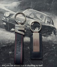 Two Genuine Porsche keyrings keychain Cayman S 911 Macan Cayenne 912 901 912 