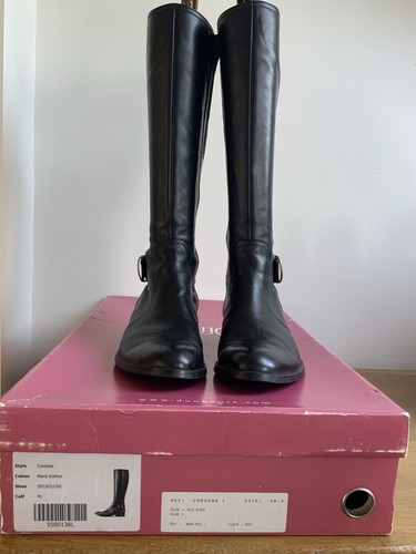 Duo black leather knee high - leather, knee-high